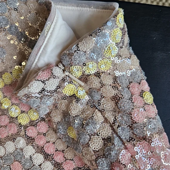 Mango Multicolor Sequin A-Line Skirt - Picture 4 of 4